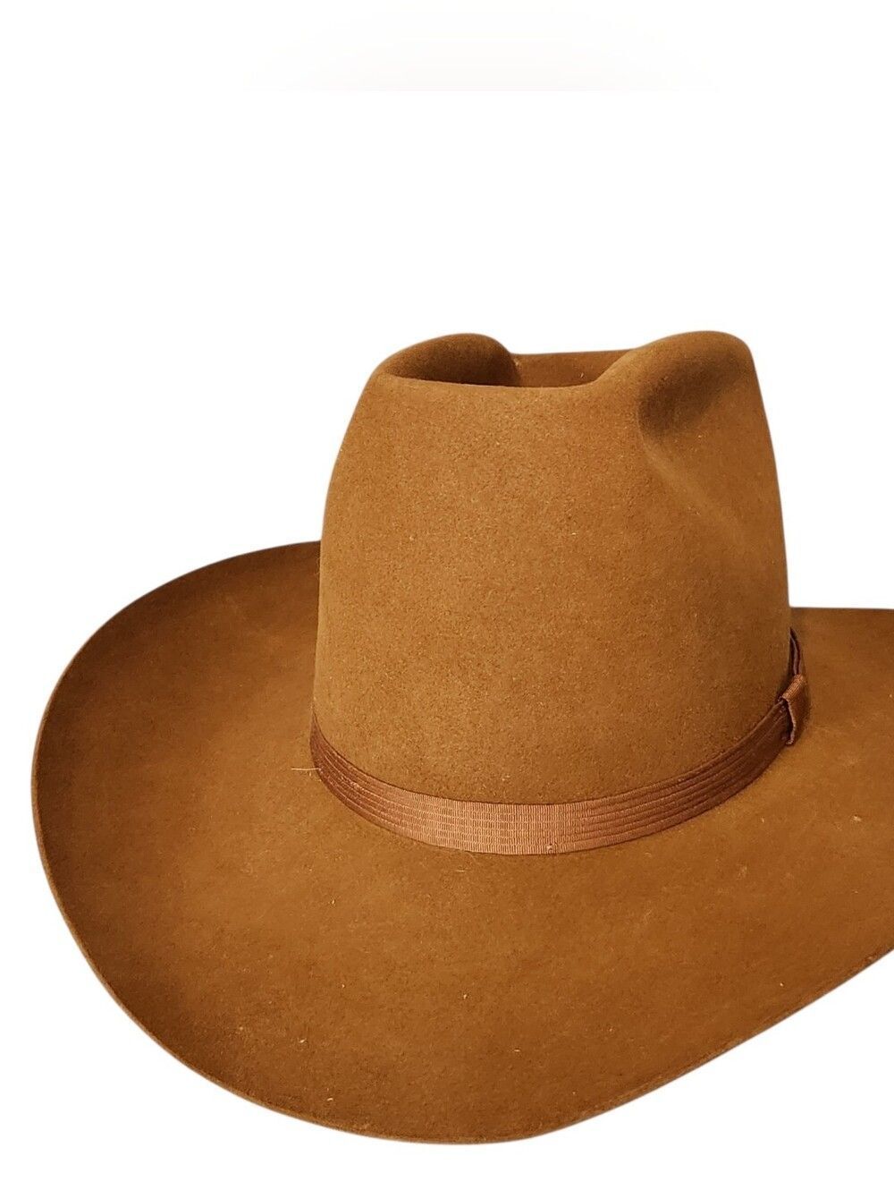 Vintage Resistol Self Conforming XXX Beaver Felt Cowboy Hat Oval 6 7/8 Brown
